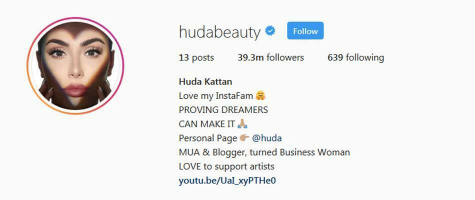 hodabeauty instagram / پروفایل هدی بیوتی در اینستاگرام