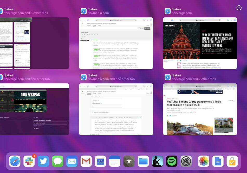 هوم اسکرین سیستم عامل آیپد / home-screen-iPadOS