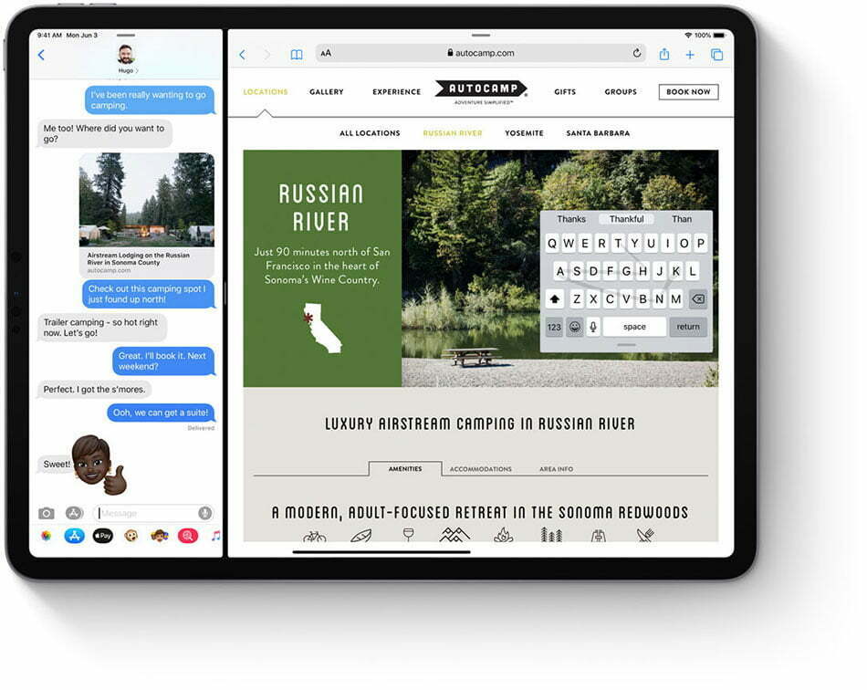کیبورد شناور در سیستم عامل آی پد / iPadOS-floating-keyboard
