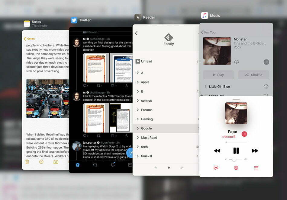 مالتی تسکینگ سیستم عامل جدید آی پد / multi-windows-iPadOS