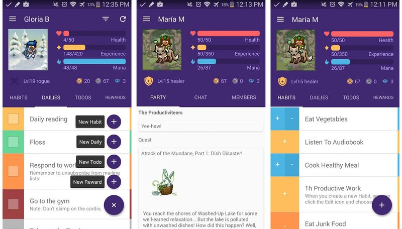 اپلیکیشن Habitica