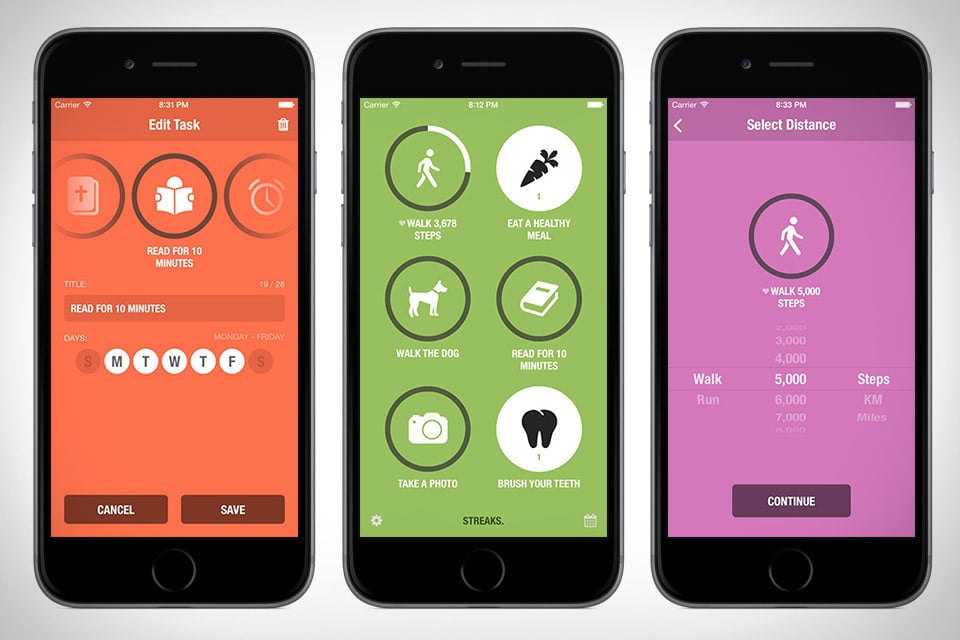 اپلیکیشن Streaks