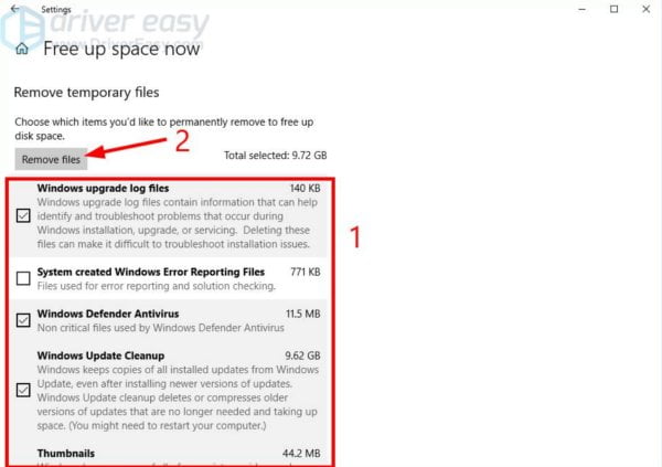 Clean the Temporary Files in the Settings / حذف فایل های کش از تنظیمات