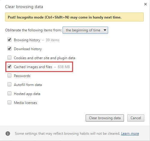 Clear Google Chorome Cache / حذف کش مرورگر کروم