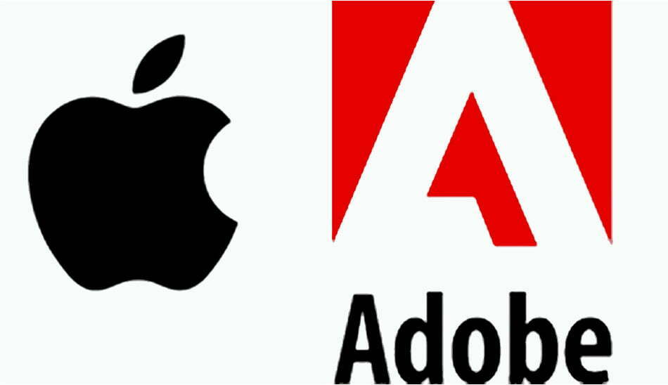 ادوبی و اپل/ apple and adobe