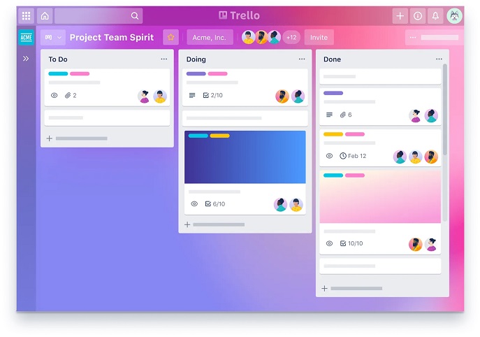 نرم افزار مدیریت پروژه Trello - بهترین نرم افزار مدیریت پروژه