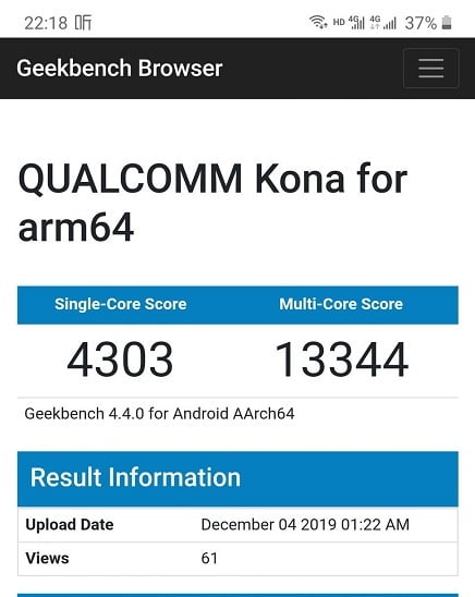 snapdragon 865 geekbench/ مقایسه اپل a13