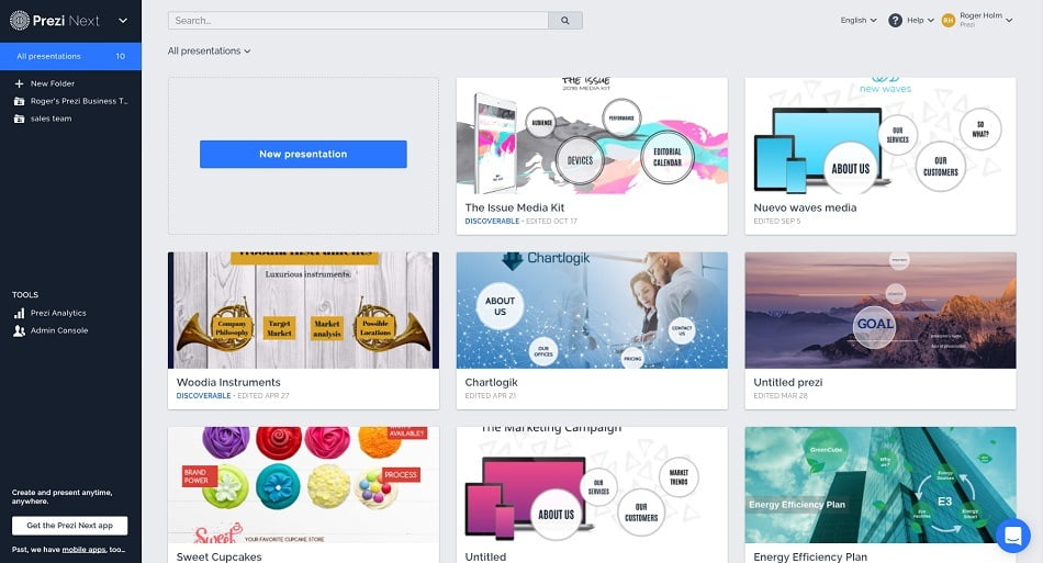 Prezi Business - نرم افزار کمکی پاورپوینت