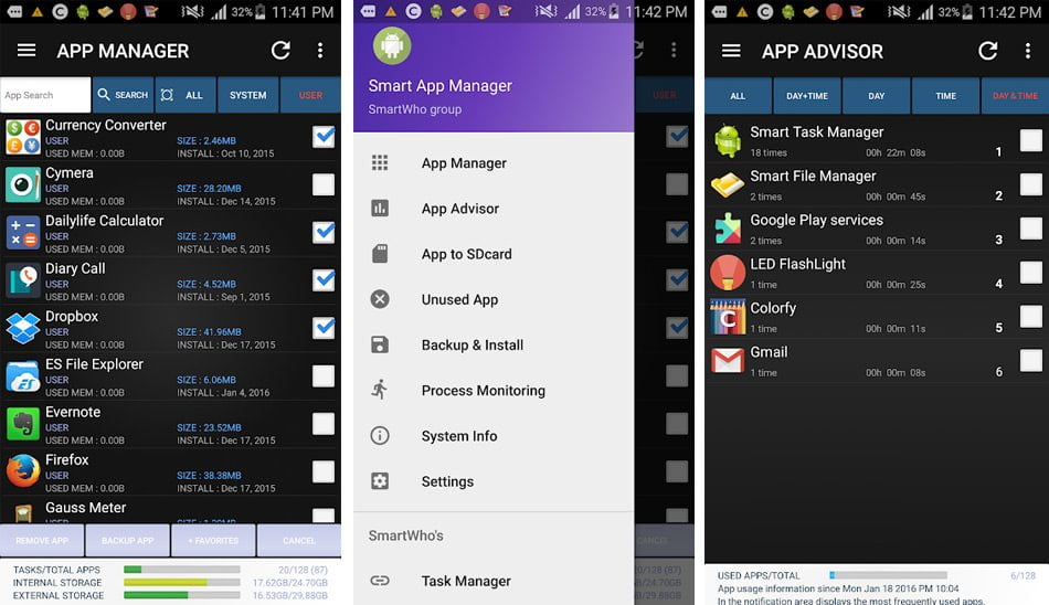 برنامه مدیریت اپلیکیشن Smart App Manager