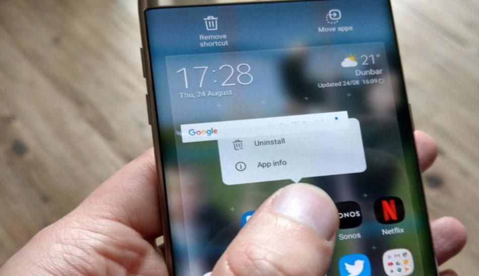 حذف اپلیکیشن در اندروید