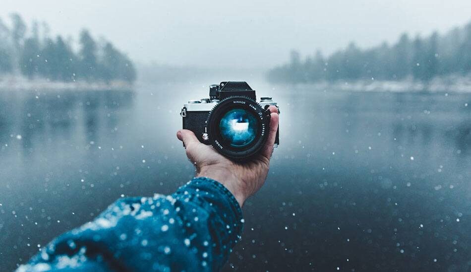 ژست عکاسی در برف