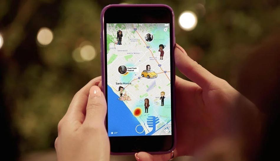 نحوه استفاده از فیلترهای مکانی در Snapchat