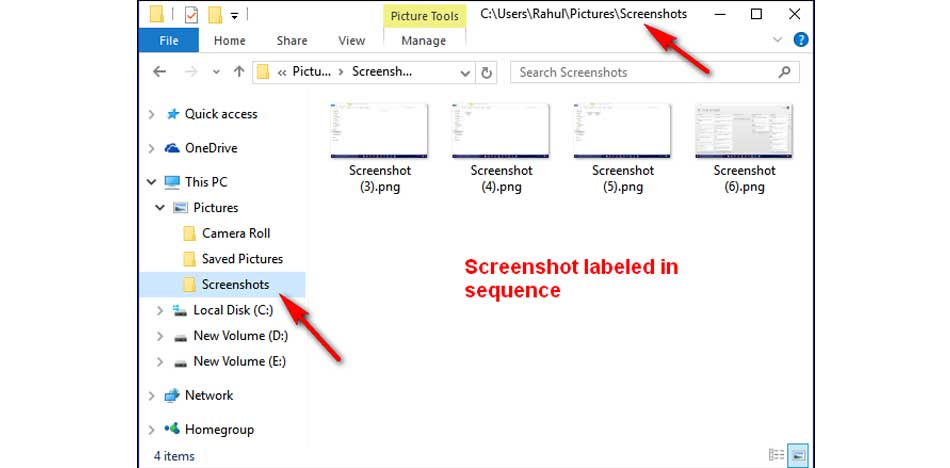 windows-10-screen-shot/ نحوه اسکرین شات در ویندوز/ محل ذخیره اسکرین شات ویندوز 10