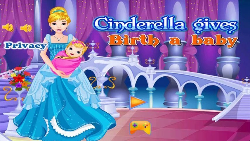 بازی های جدید دخترانه 2019 - بازی جالب دخترانه برای گوشی Cinderella Gives Birth Games