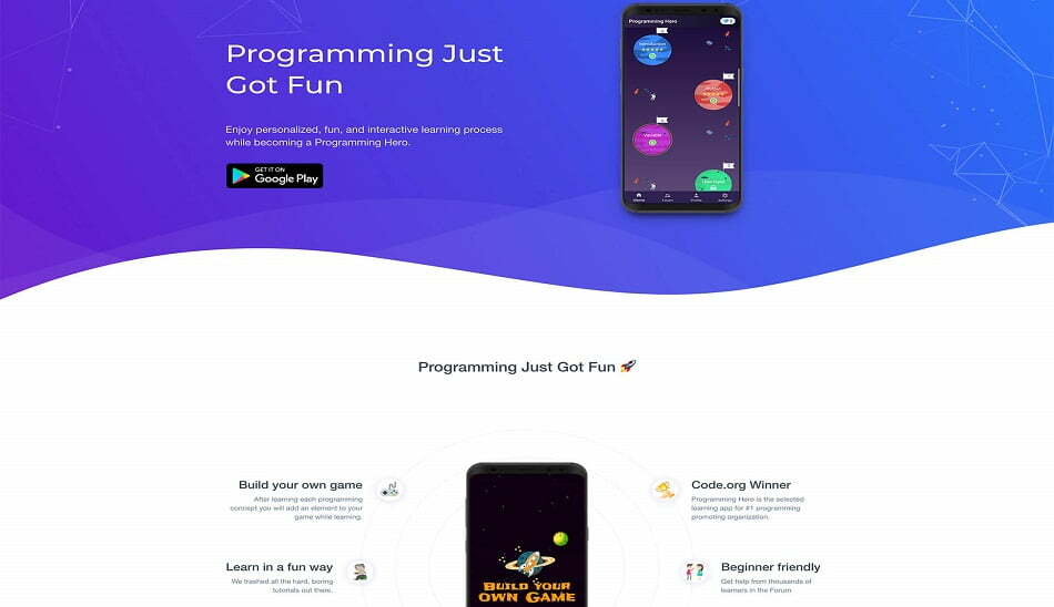 اپلیکیشن یادگیری برنامه نویسی
