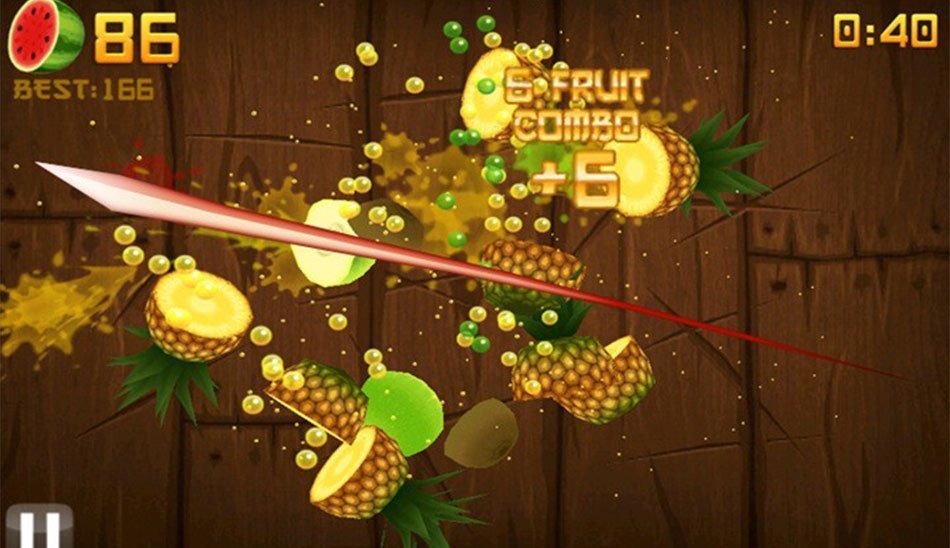 بازی های دخترانه اندروید - بازی مخصوص موبایل دخترانه Fruit Ninja
