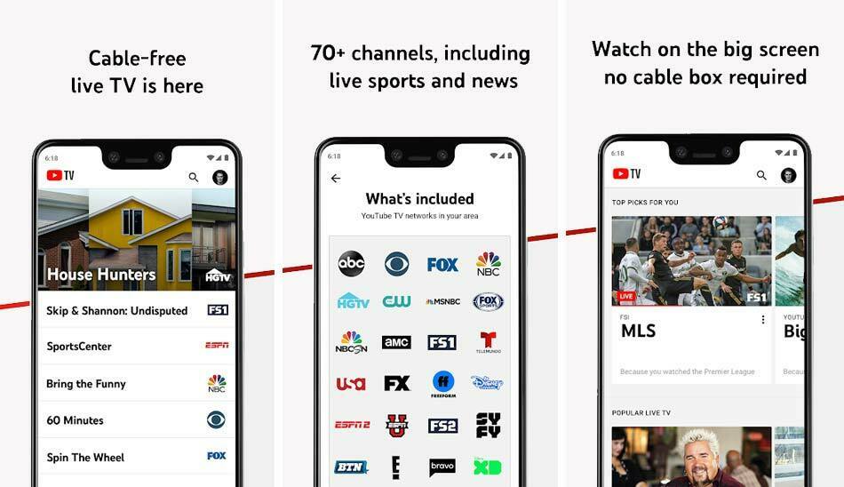 youtube-tv/ برنامه تلویزیون یوتیوب