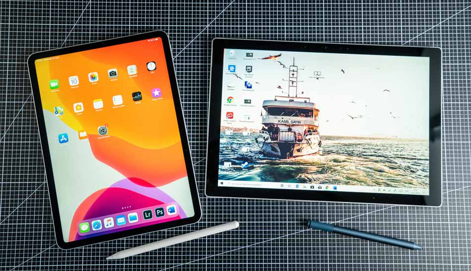 surface-pro-7-vs-ipad-pro-2020/ مقایسه آیپد پرو 2020 و سرفیس پرو 7