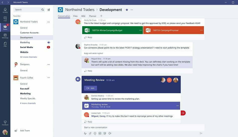 Microsoft Teams vs Slack / مایکروسافت teams