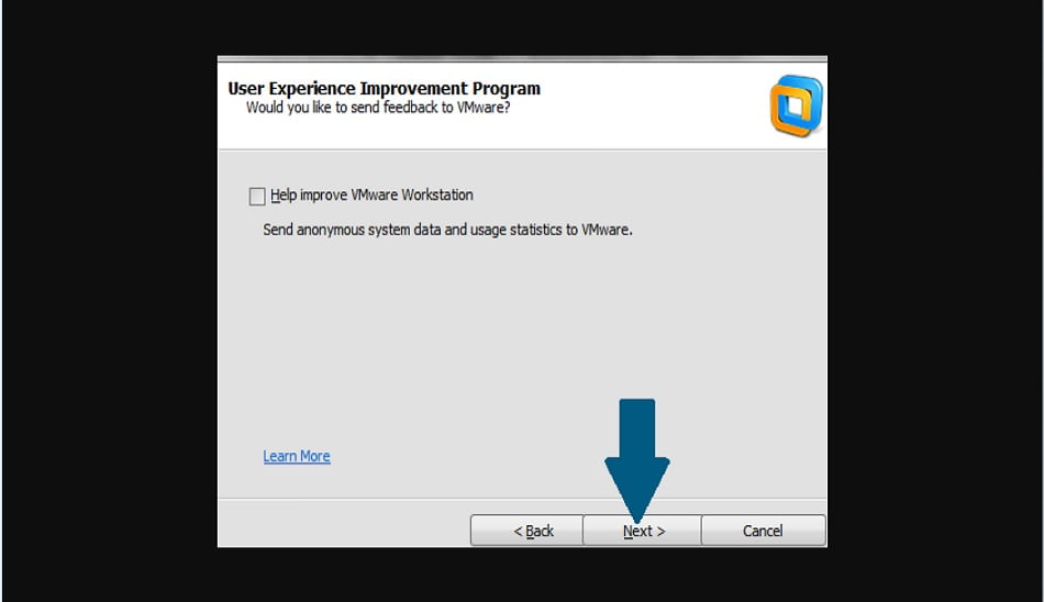 نصب برنامه vmware