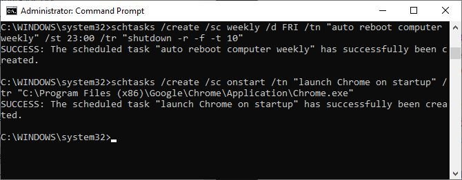 دستور های cmd - دستور Schtasks