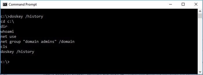 دستورات cmd - دستور Doskey
