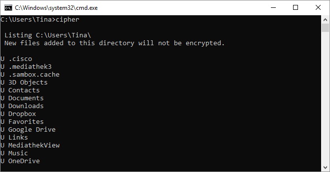 دستورات سی ام دی Cipher / لیست دستورات cmd