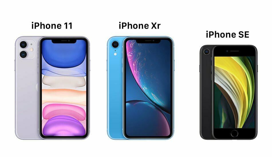 مقایسه آیفون SE 2020 با آیفون XR و آیفون 11