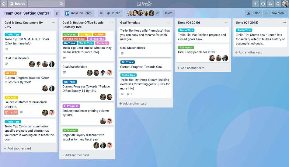 trello / بهترین نرم افزار تولید محتوا