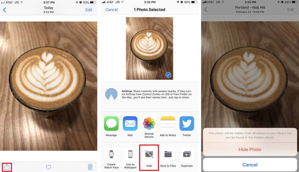 hide-photo-in-ios-12/ ترفندهای iOS