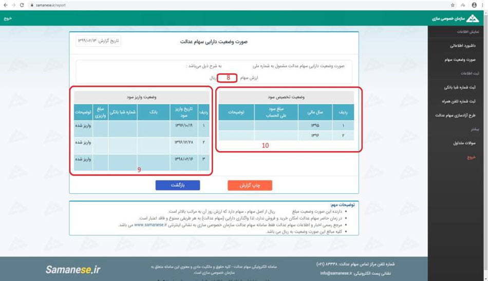 ارزش کنونی سهام عدالت / فروش سهام عدالت