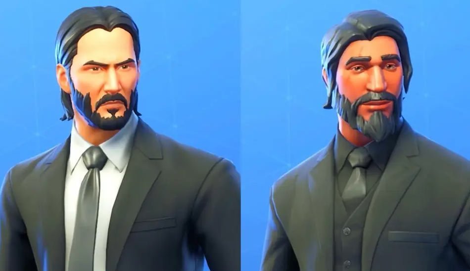 کیانو ریوز در بازی Fortnite
