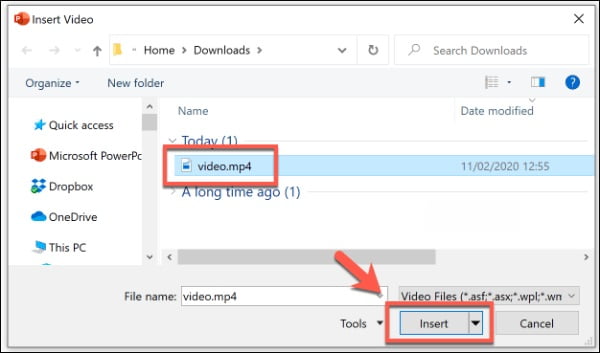PowerPoint / قرار دادن فیلم در پاورپوینت