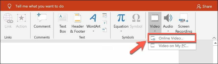 PowerPoint / قرار دادن فیلم در پاورپوینت
