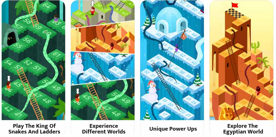 Snakes-and-Ladders-Gam/ بازی مار پله برای آیفون