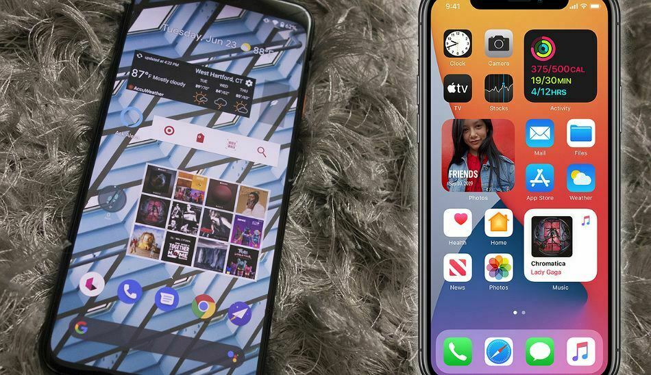 مقایسه اندروید و ios 14