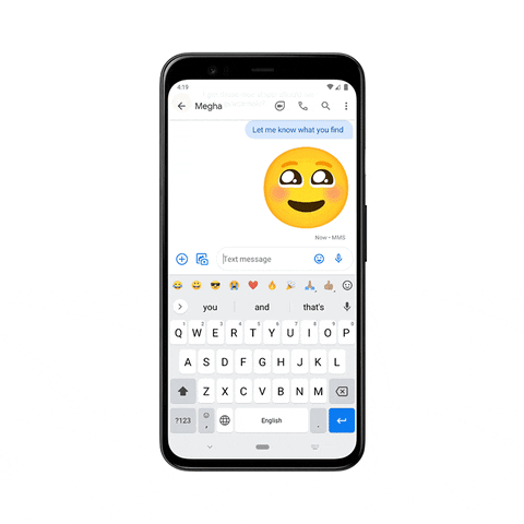 ایموجی بار Gboard