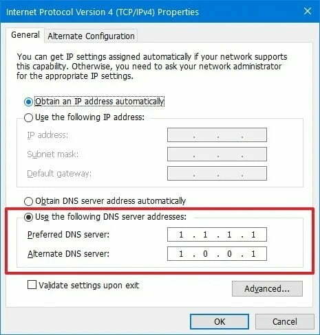 تنظیمات DNS