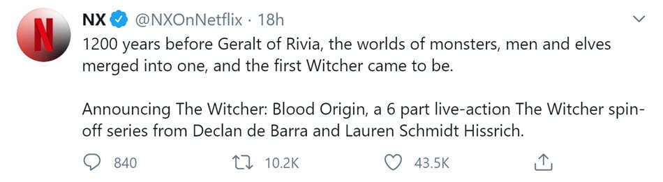 اسپین آف سریال The Witcher