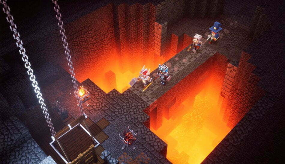 تریلر بازی minecraft dungeons