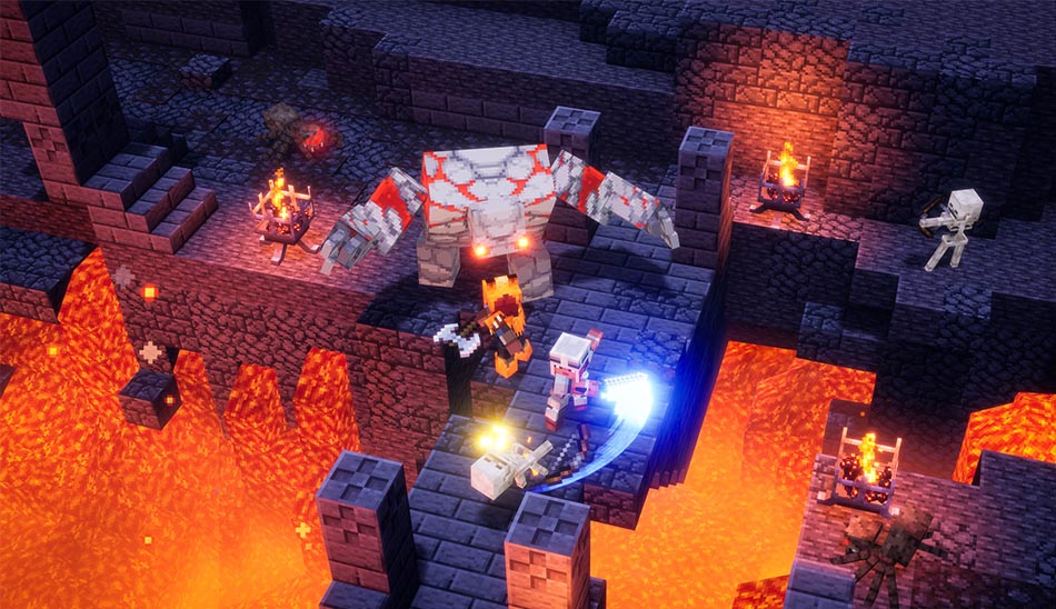 سیستم مورد نیاز بازی minecraft dungeons