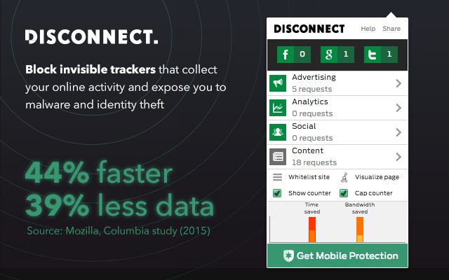 برترین اکستنشن کروم - Disconnect