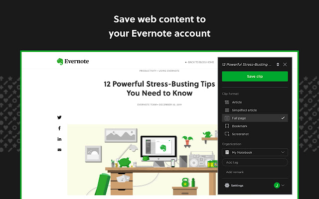 بهترین پلاگین های گوگل - Evernote Web Clipper