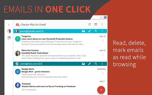 بهترین افزونه های گوگل کروم - Checker Plus for Gmail
