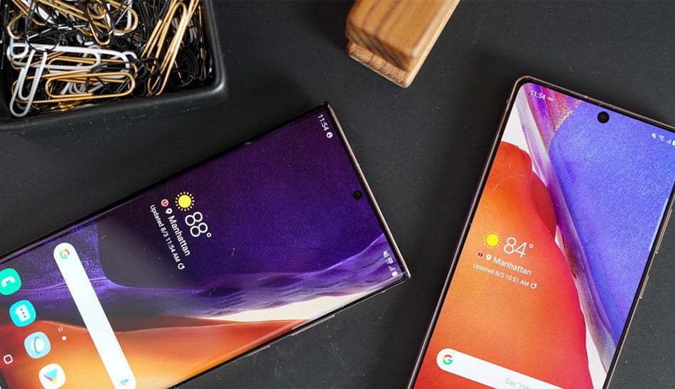 مقایسه Galaxy Note 20 و Galaxy S20