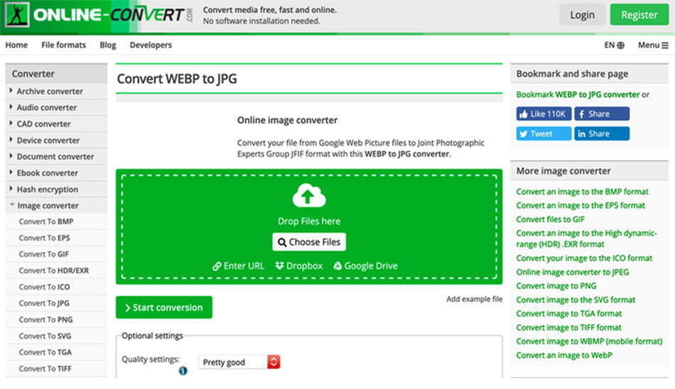 تبدیل فرمت webp به png