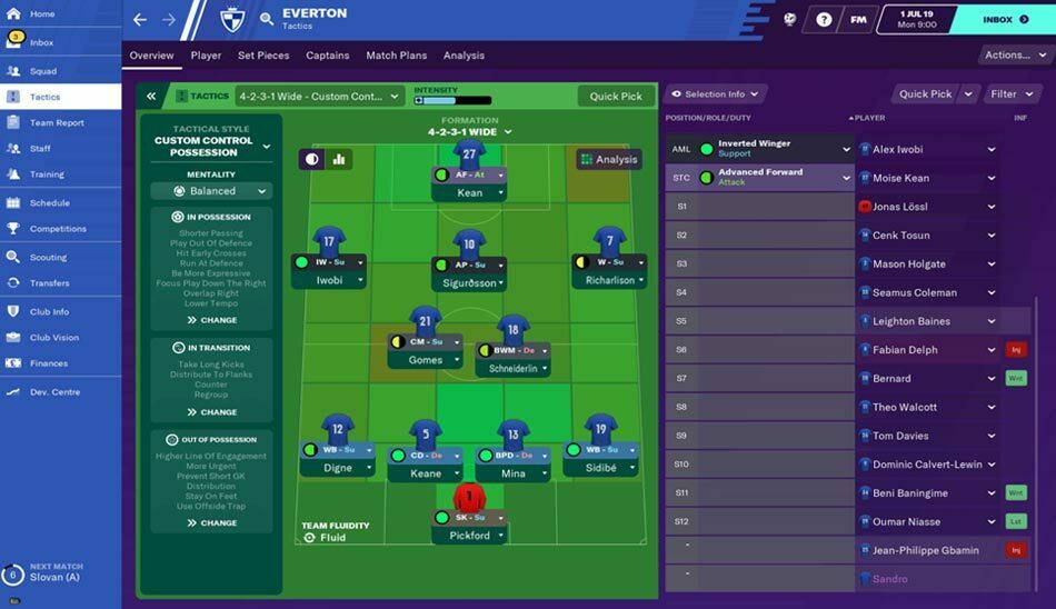 گیم پلی بازی Football Manager 2020