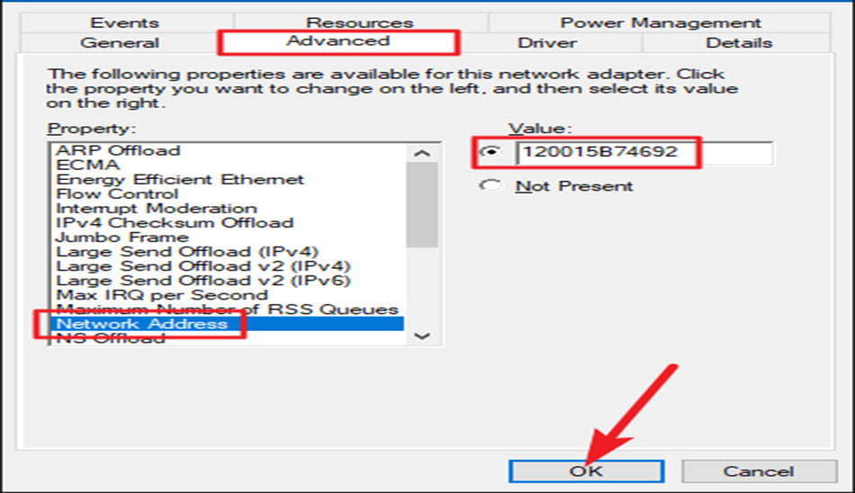 تغییر MAC Address
