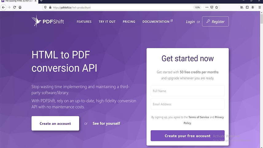 ذخیره صفحات وب به صورت PDF