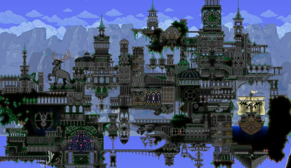 بازی اندروید Terraria / دانلود بازی جزیره شناور